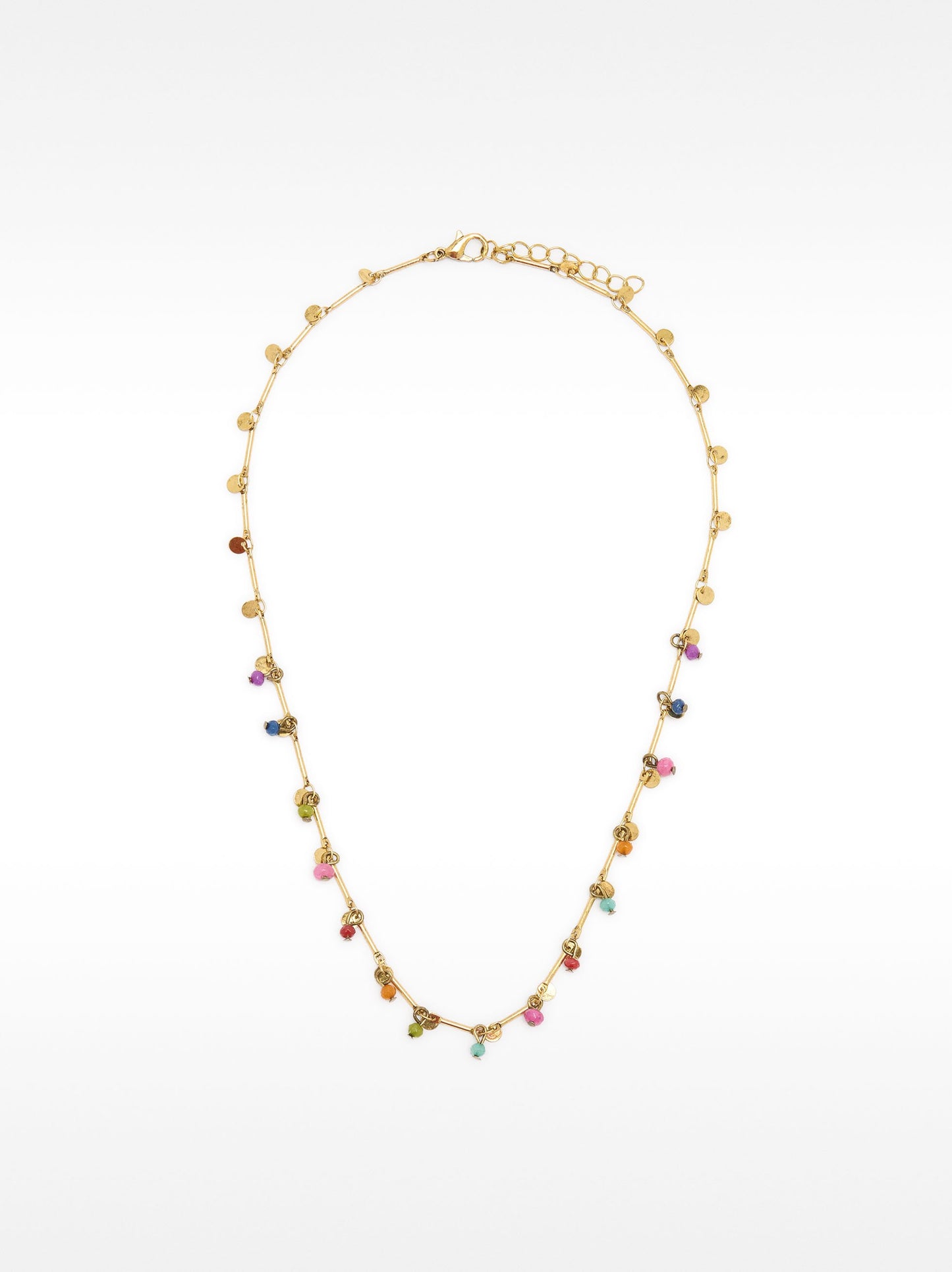 Necklace With Multicolored Stones