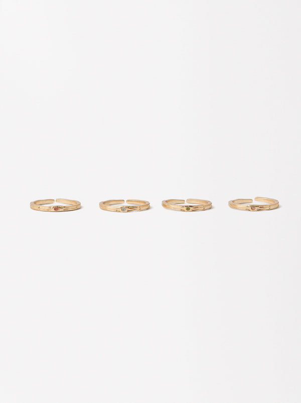 Set Of Rings With Zirconia