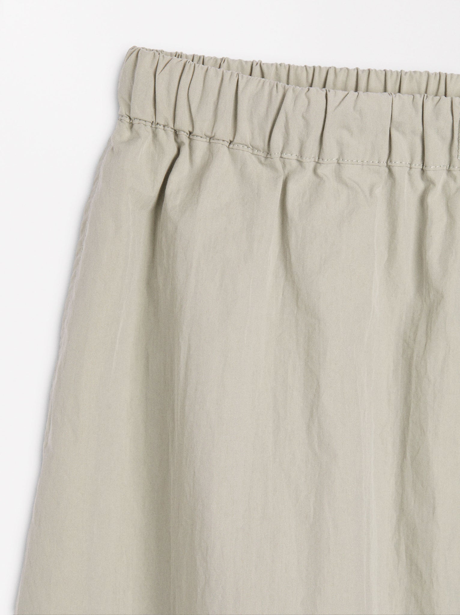 Long Wrinkled-Effect Skirt