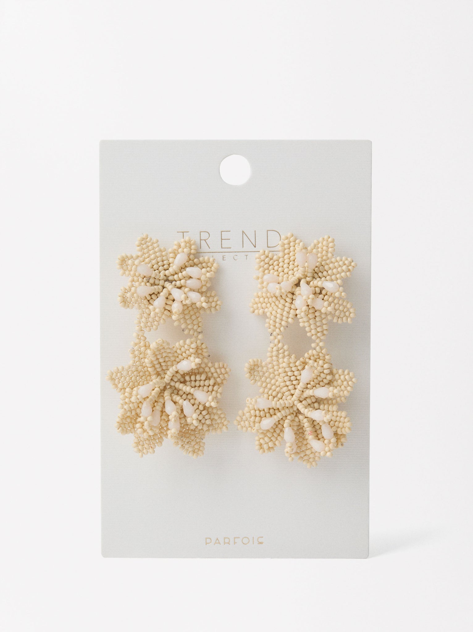 Maxi Flower Beaded Earrings