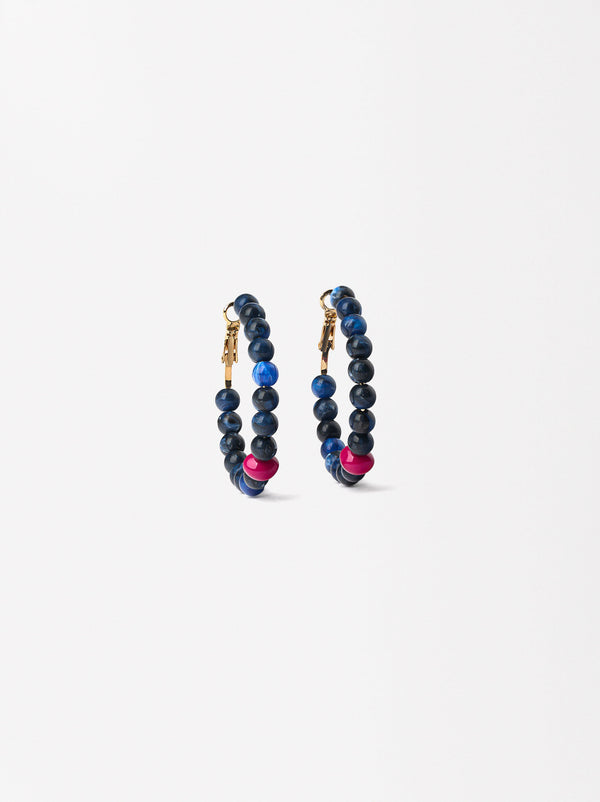 Beaded Hoops