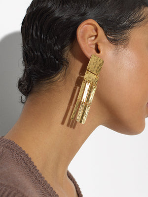 Long Golden Earrings