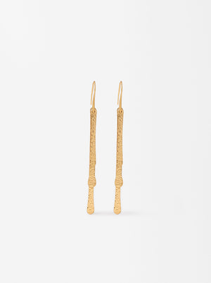 Long Golden Earrings