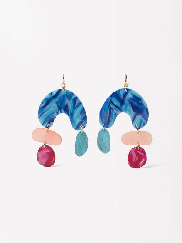 Geometric Resin Earrings