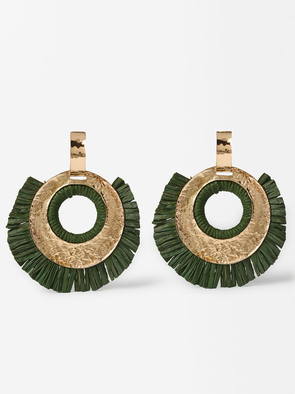 Maxi Raffia Earrings