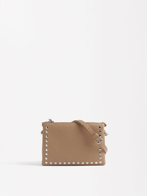 Double Crossbody Bag With Studs