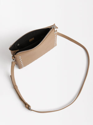 Double Crossbody Bag With Studs