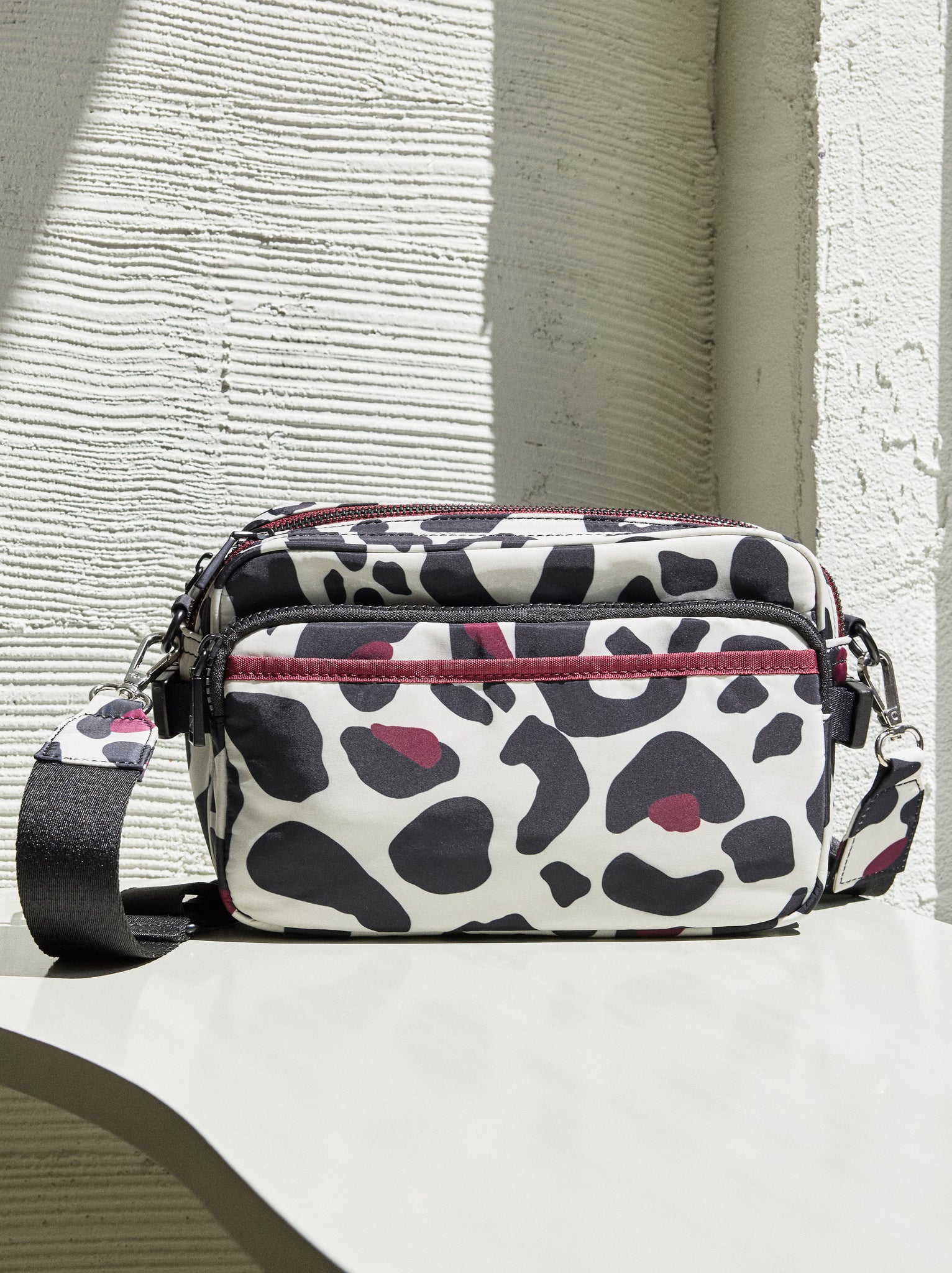 Printed Nylon Crossbody Bag