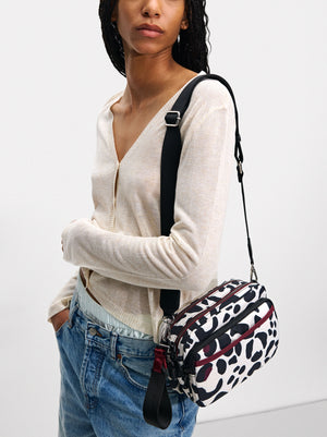 Printed Nylon Crossbody Bag