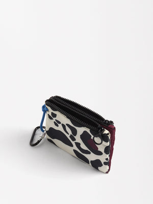 Leopard Print Nylon Coin Purse