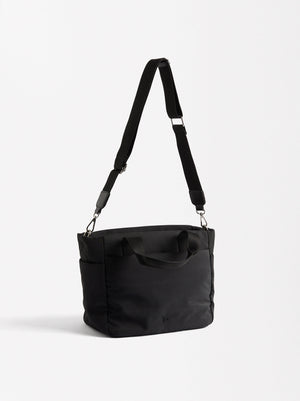 Nylon Tote Bag With Strap M