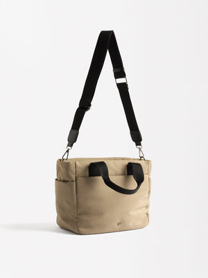 Nylon Tote Bag With Strap M