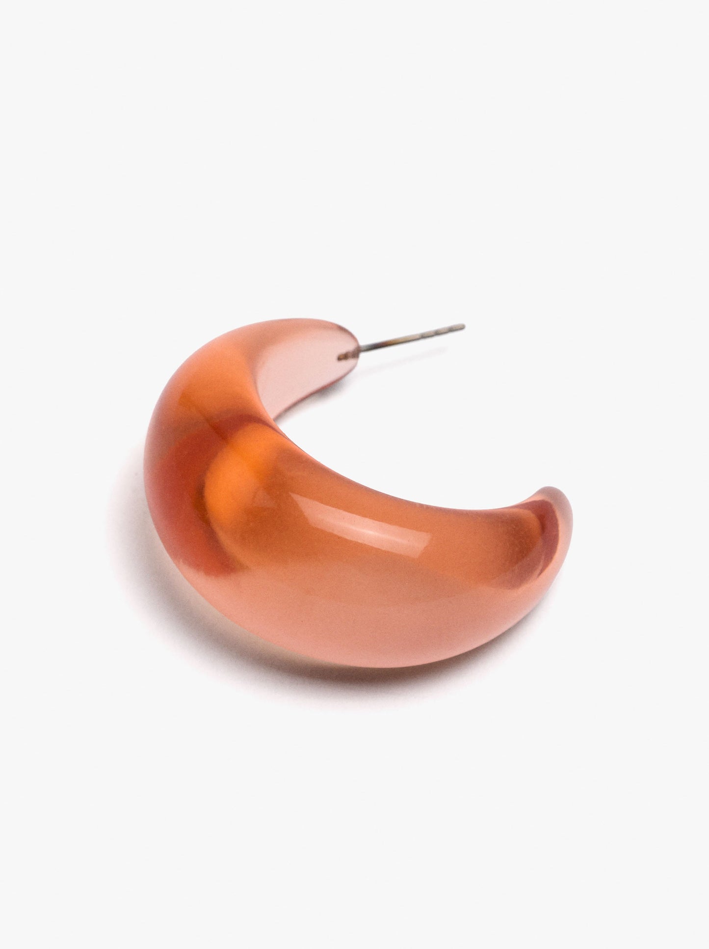 Open Hoop Earrings Of Resin