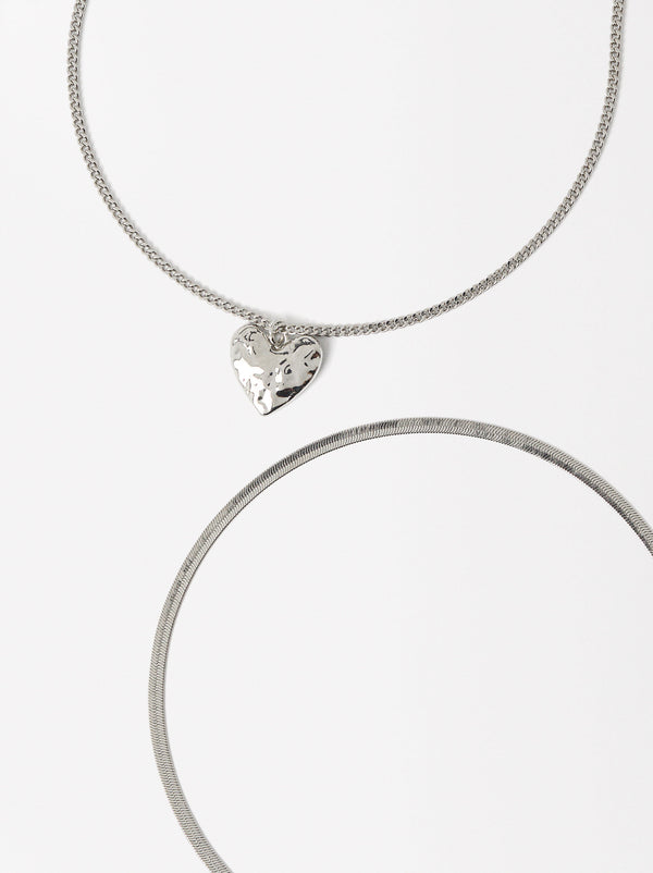 Heart Necklace Set