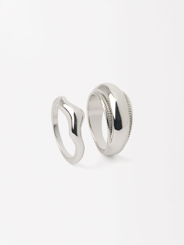 Set Of Silver Rings