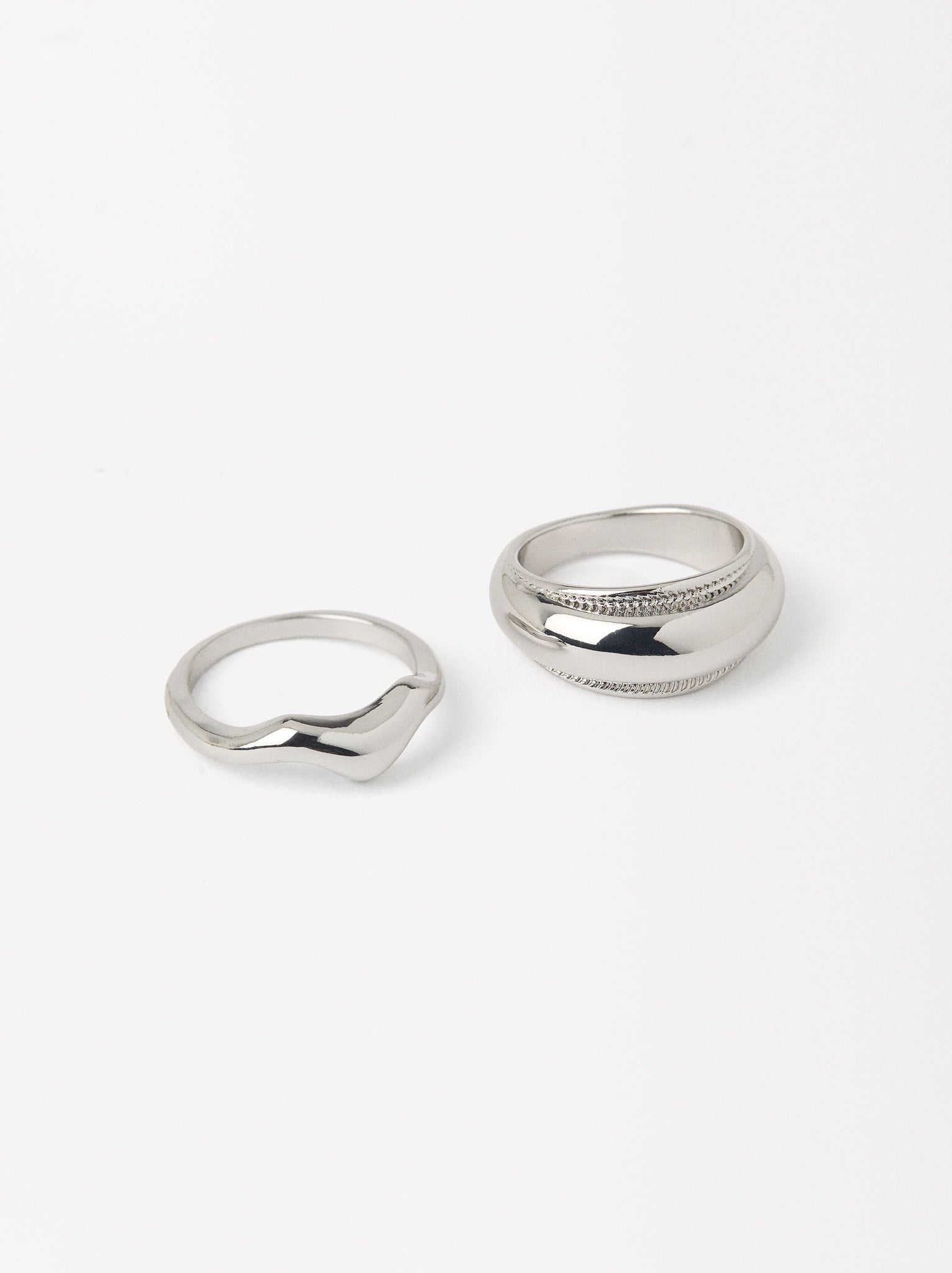 Set Of Silver Rings