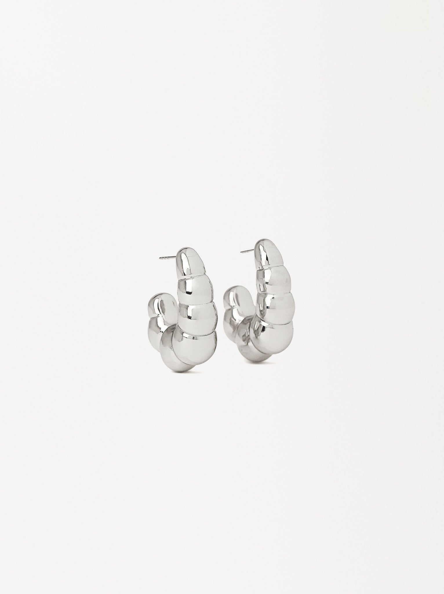 Ribbed Hoop Earrings