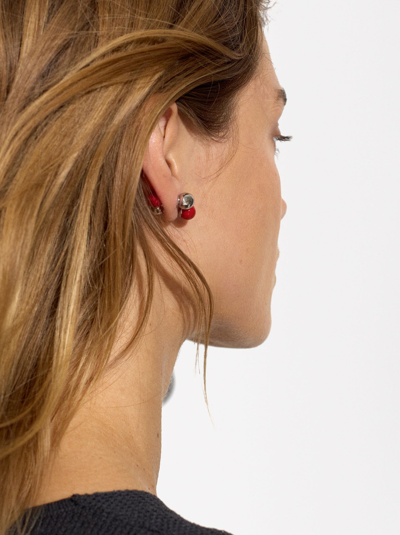 Ear Jacket Sphere Earrings