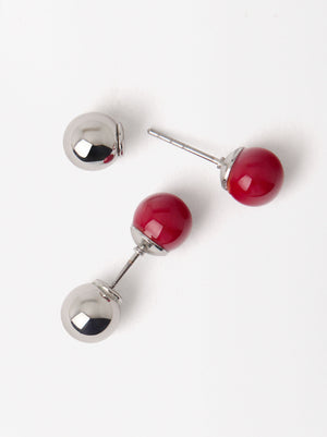 Ear Jacket Sphere Earrings