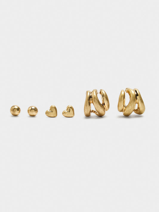 Set Of Golden Earrings