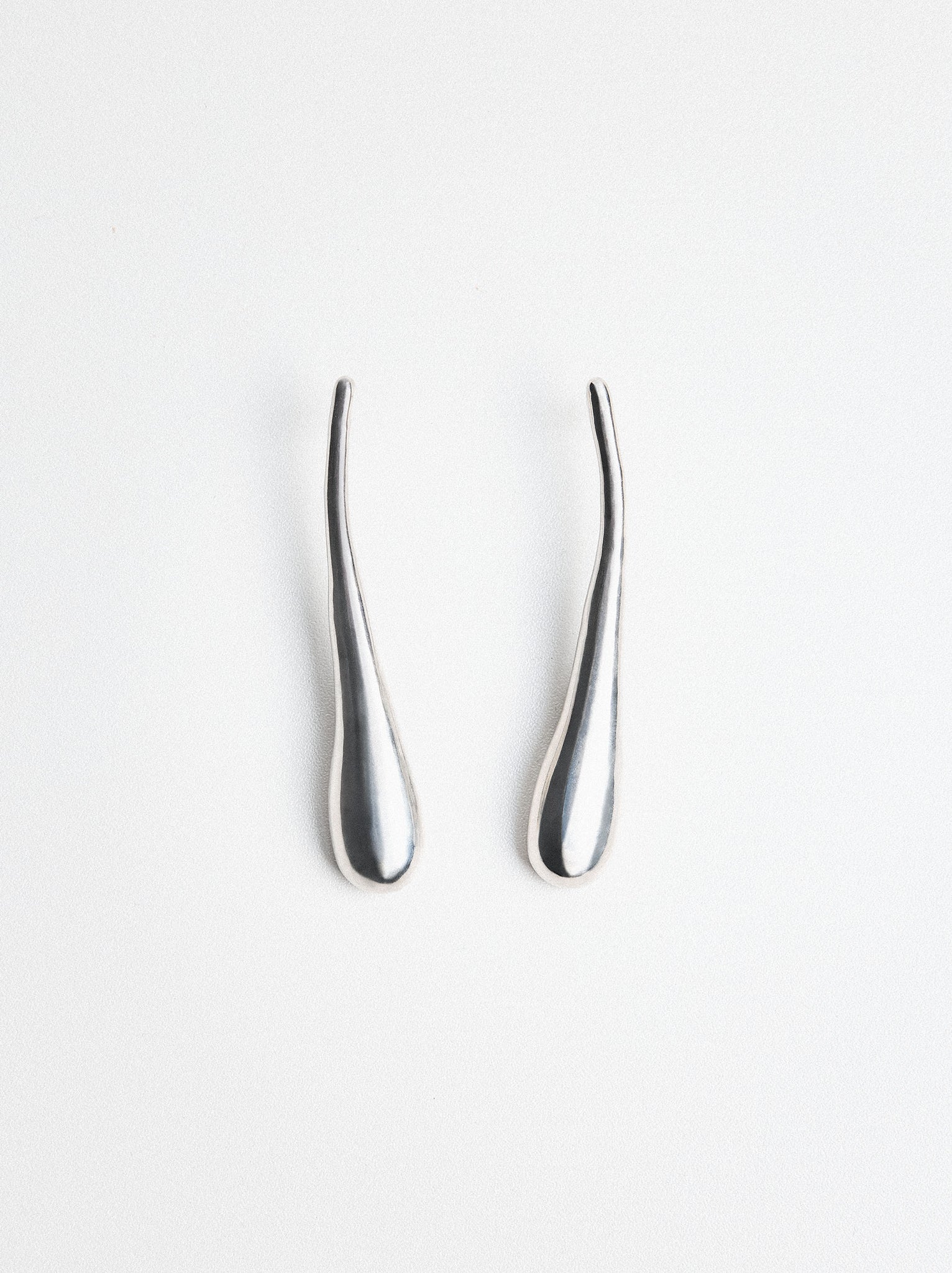 Long Silver Earrings