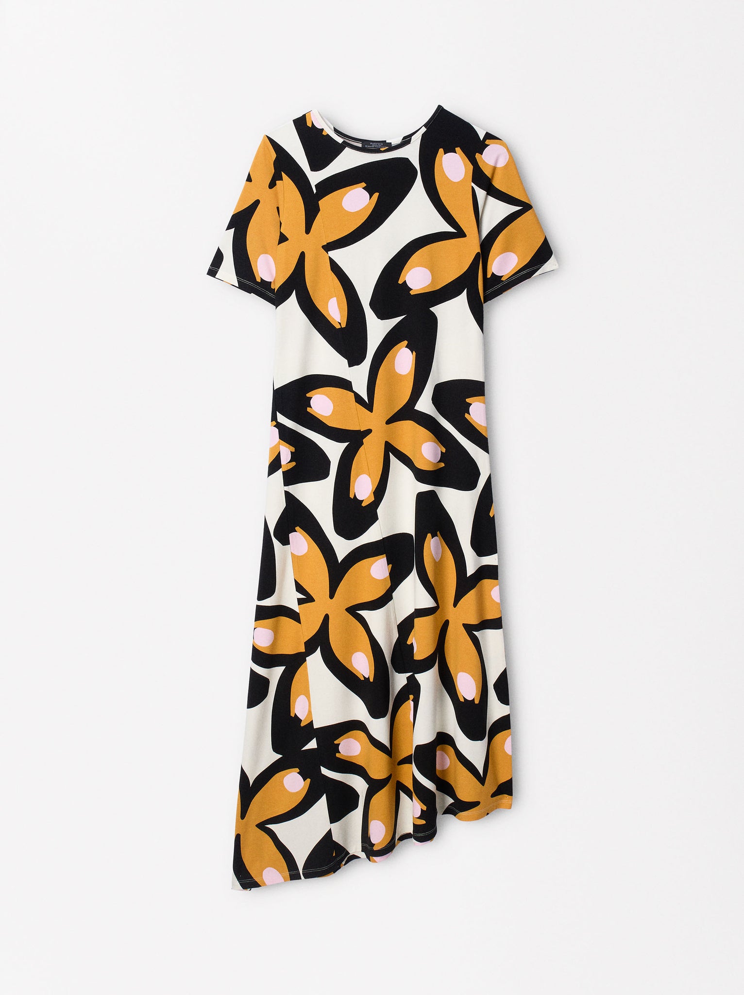 Printed Asymmetrical Long Dress