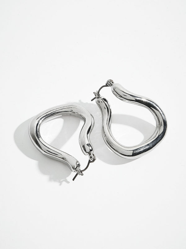 Wavy Hoop Earrings