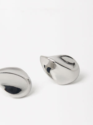 Irregular Silver Earrings