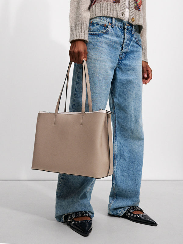 Shopper Bag With Texture