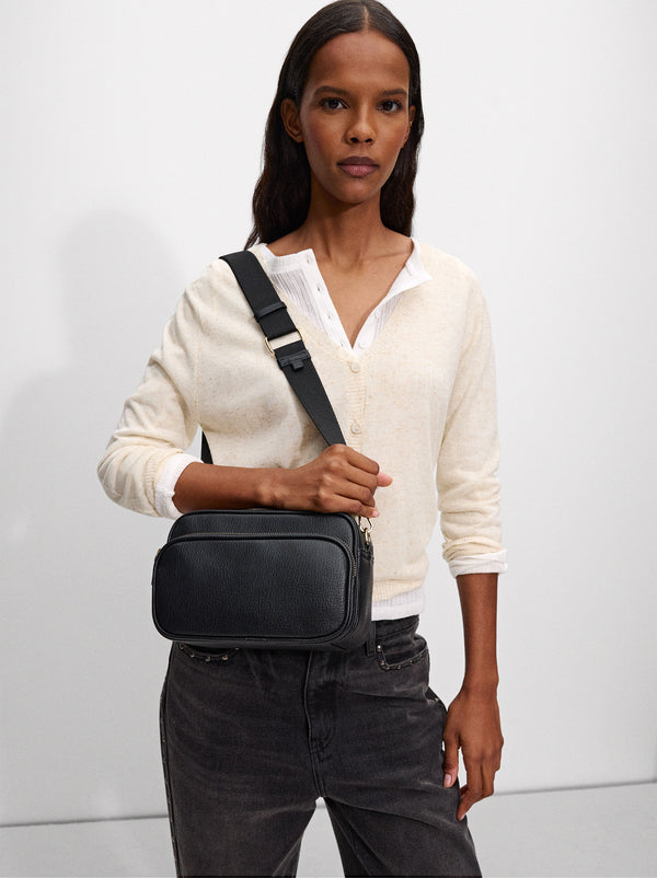 Crossbody Bag With Double Closure