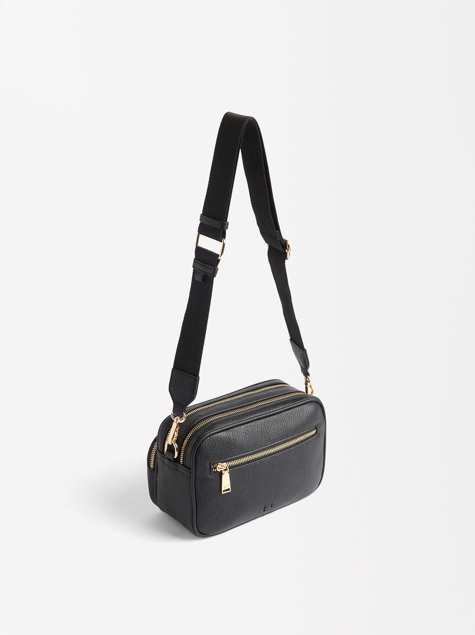 Crossbody Bag With Double Closure