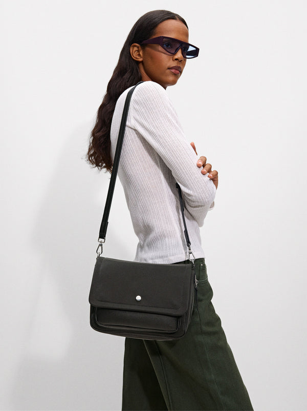 Crossbody Bag With Flap Closure