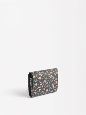 Nylon Effect Printed Wallet