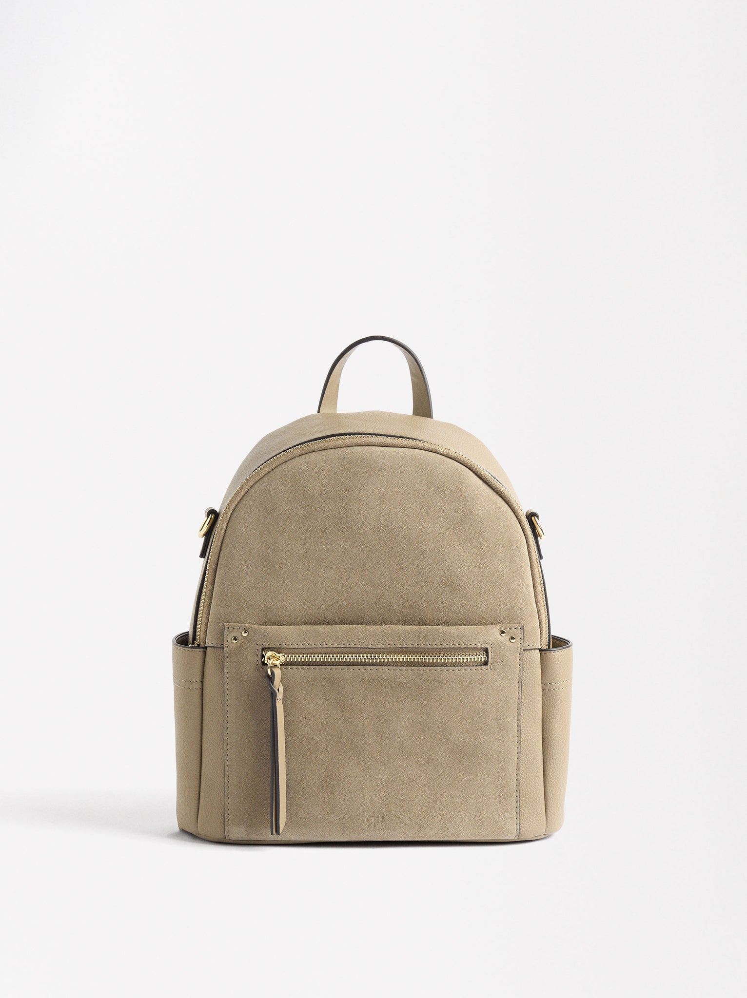 Backpack With Leather Endings Multifunction Straps