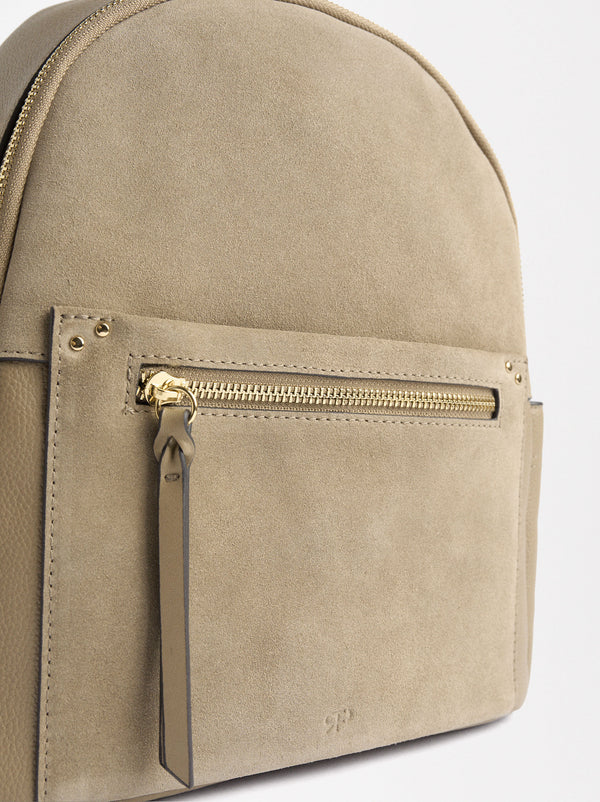 Backpack With Leather Endings Multifunction Straps