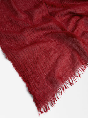 Plain Pashmina With Frayed Detailing