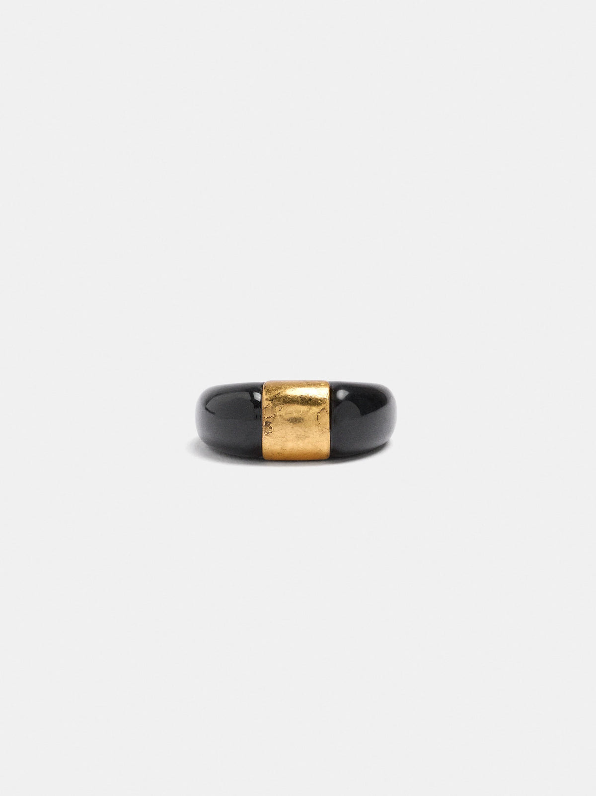 Resin Ring With Metallic Detail