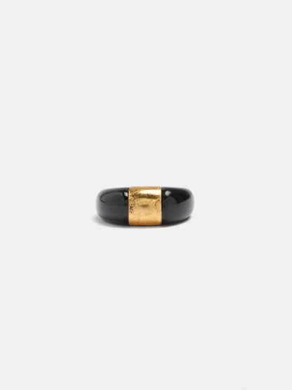 Resin Ring With Metallic Detail