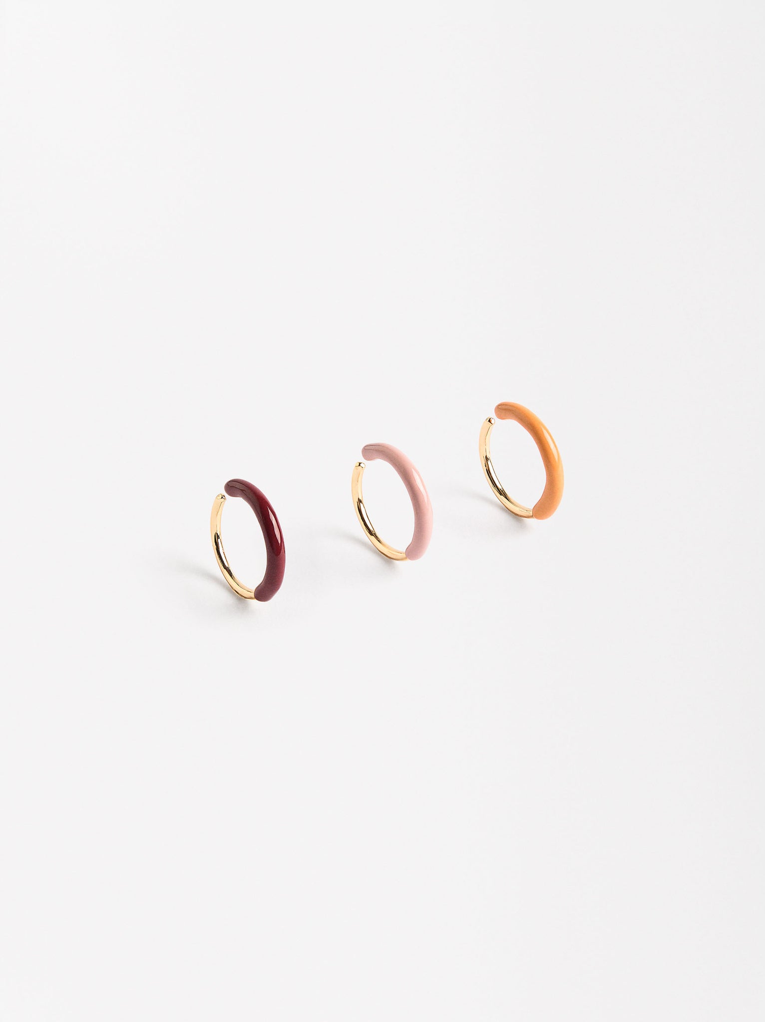 Set Of Enameled Rings