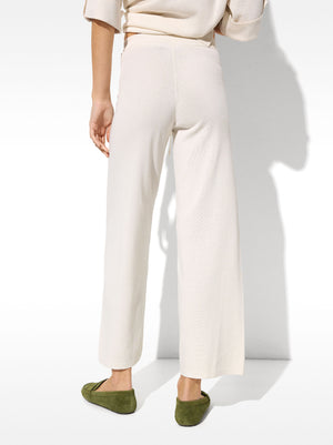 Adjustable Knit Trousers With Drawstring