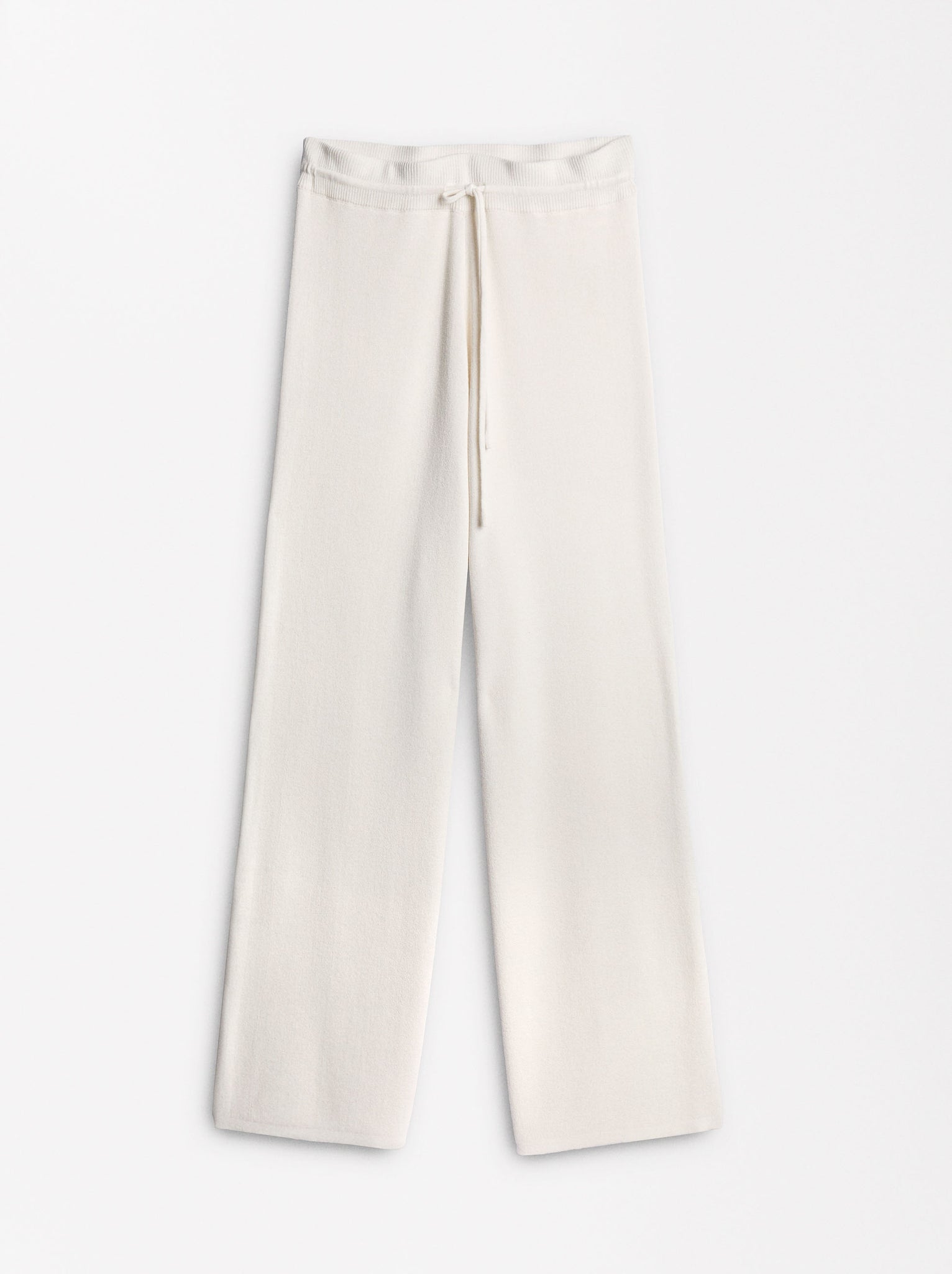 Adjustable Knit Trousers With Drawstring