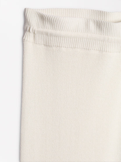 Adjustable Knit Trousers With Drawstring