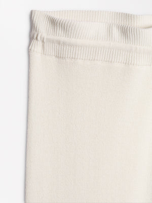 Adjustable Knit Trousers With Drawstring