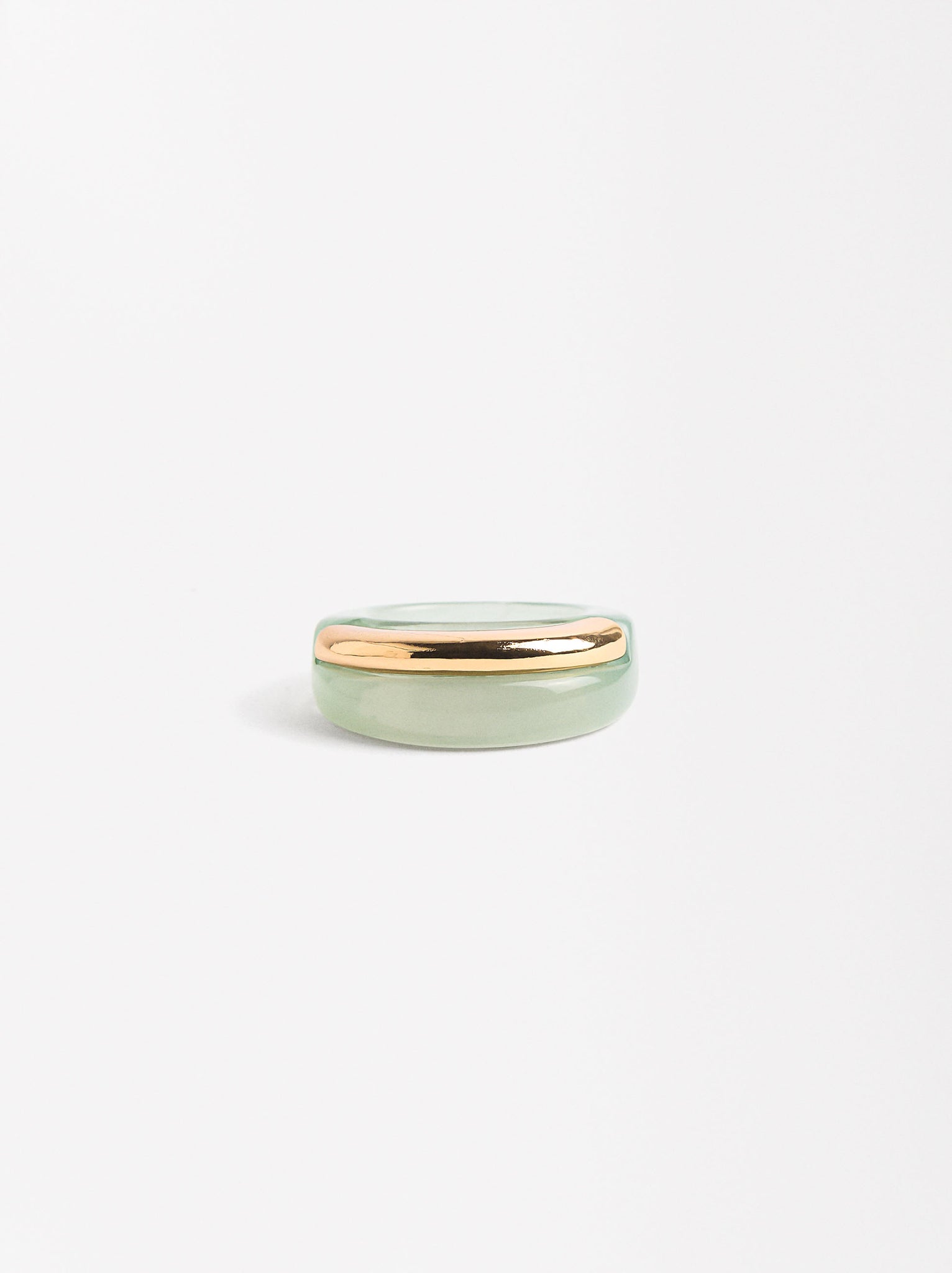 Resin Ring With Metallic Detail