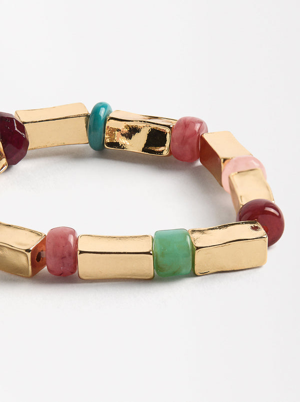 Elastic Bracelet With Stones