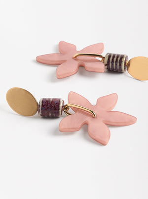 Long Flower Earrings