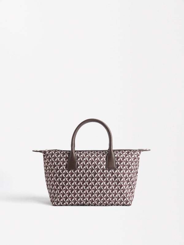 Printed Nylon Tote Bag