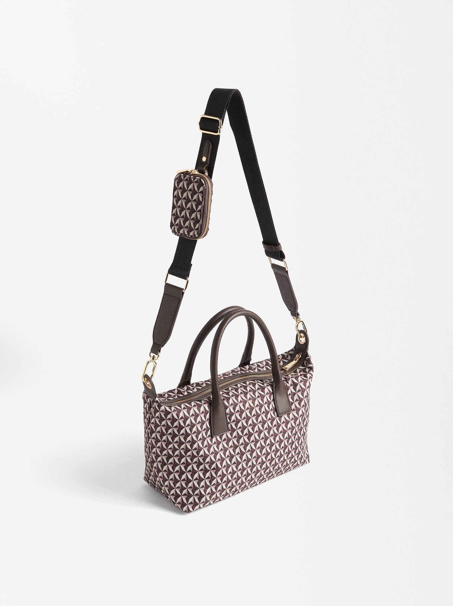 Printed Nylon Tote Bag