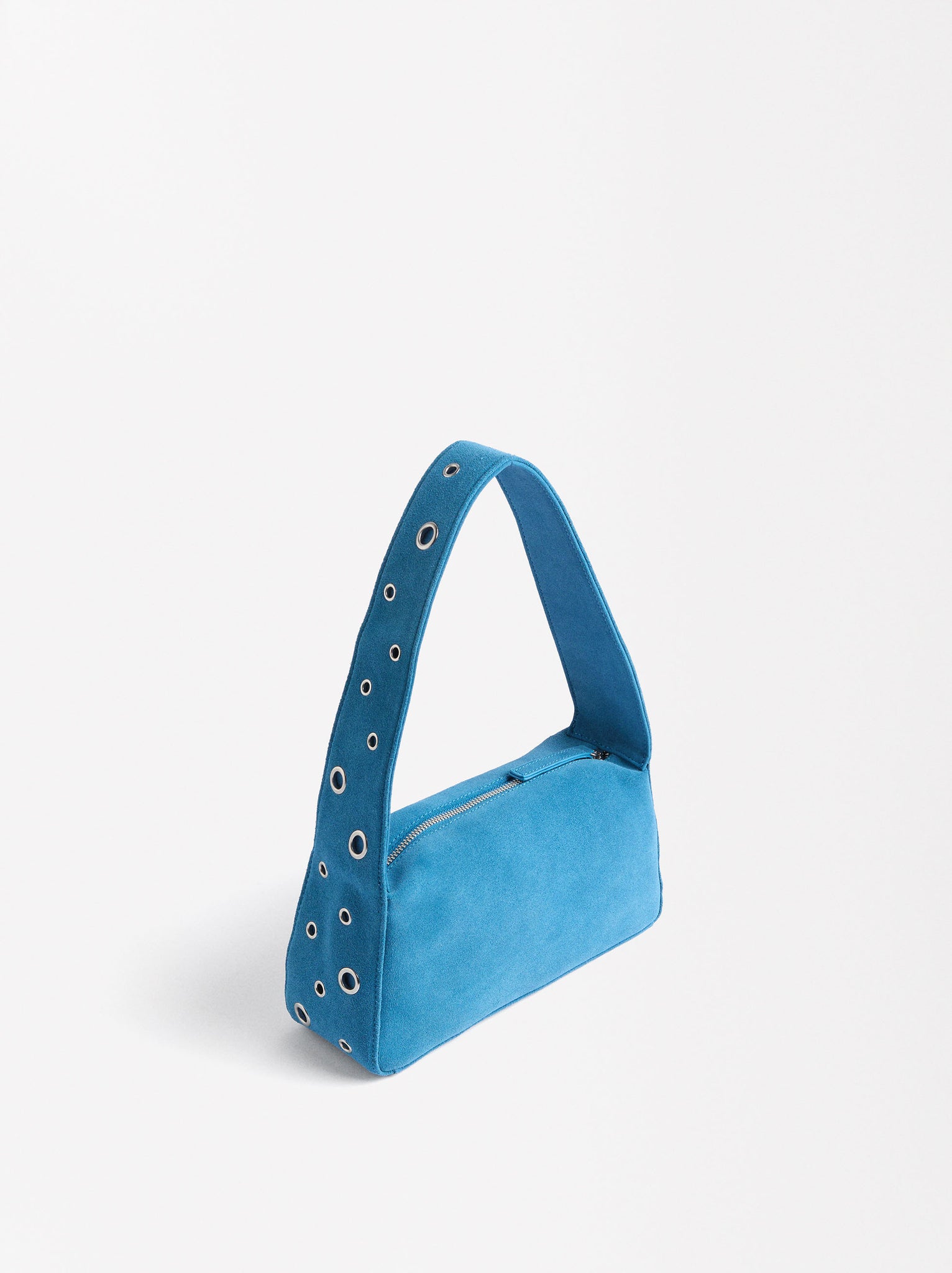 Leather Shoulder Bag With Stud Detail