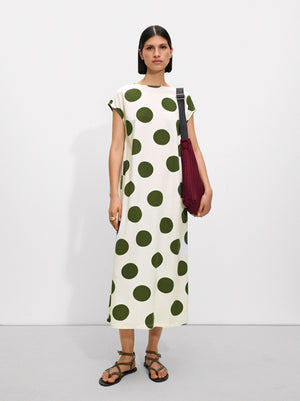 Polka Dot Midi Dress